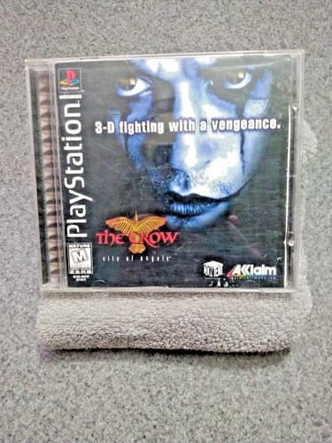 THE CROW CITY OF ANGELS 1997 Authentic Playstation 1 PS1 Disc Only