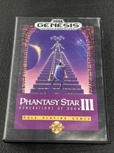 Phantasy Star III: Generations of Doom (Sega Genesis, 1991) CIB Tested