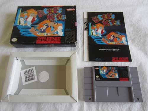 Bebe's Kids (SNES) Super Nintendo CIB Complete Box Mandingo 1994 RARE