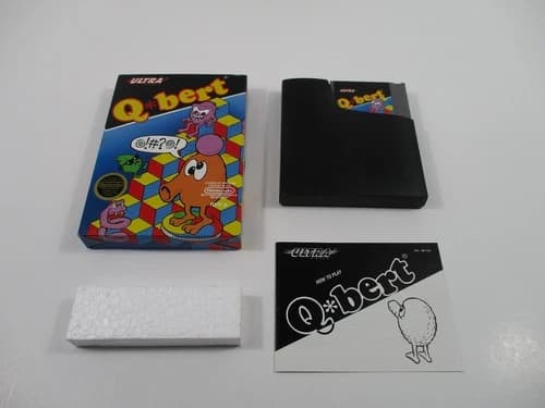 Q*BERT Nintendo NES Game Complete In Box Authentic!