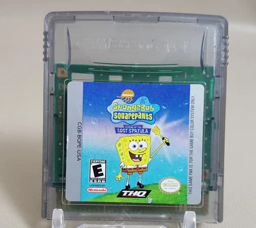 Nintendo Game Boy Color SpongeBob SquarePants Legend Of The Lost Spatula Tested