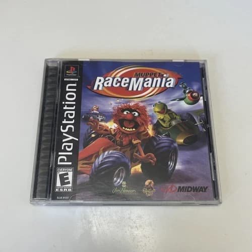 Muppet RaceMania PS1 CIB (Sony PlayStation 1, 2000) Complete Clean Authentic
