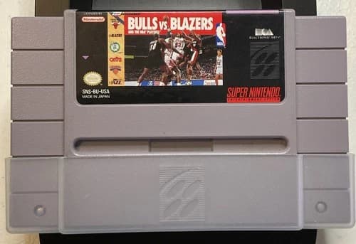 Bulls vs. Blazers and the NBA Playoffs (SNES, 1992) Cart Only, Excellent Cond