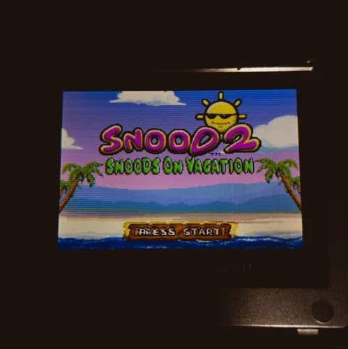 Snood 2: On Vacation (Nintendo Game Boy Advance, 2005) Cartridge Only Tested