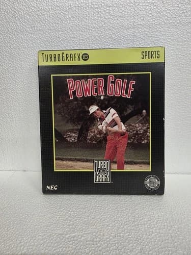 Power Golf (Turbo Grafx 16) CIB Complete In Box - Authentic - Tested/working VG