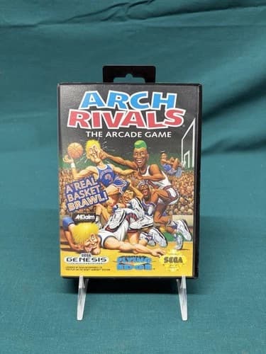 Arch Rivals: The Arcade Game (Sega Genesis, 1992) Complete with Manual (4M)