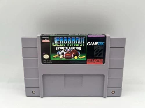 Jeopardy Sports Edition Nintendo SNES Cartridge Only