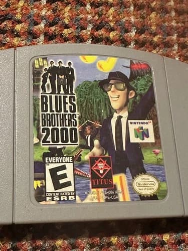 Blues Brothers 2000 Nintendo 64 N64 Tested Working Authentic Clean Copy