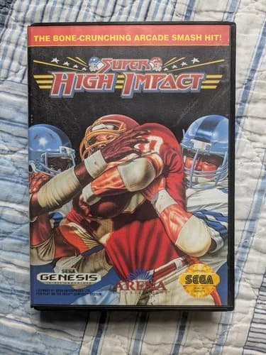 Sega Genesis Super High Impact 1992 Complete with Manual