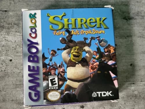 Shrek: Fairy Tale Freakdown Gameboy Color 2001 CIB Tested