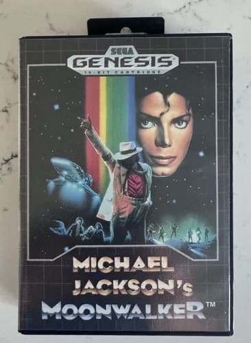 Michael Jackson's Moonwalker Sega Genesis Complete In Box CIB Great Shape