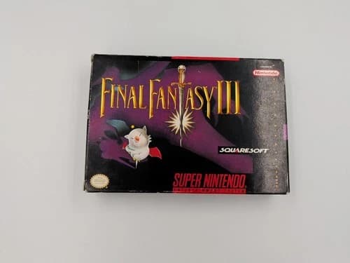 Final Fantasy III (Nintendo SNES, 1994) CIB