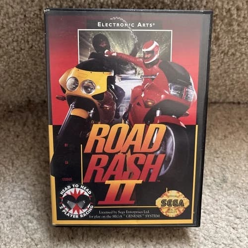 Road Rash II (Sega Genesis, 1992) Electronic Arts, Complete w/ Booklet, Insert 2