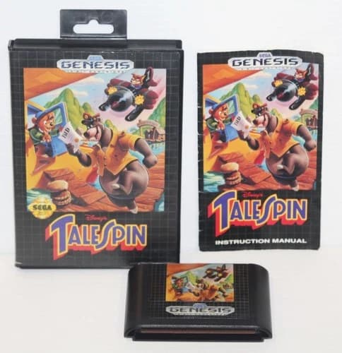 Walt Disney's Talespin (Sega Genesis, 1992) Complete Video Game CIB Tested!