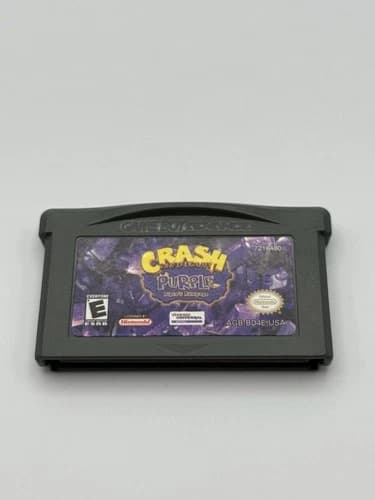 Crash Bandicoot Purple: Ripto's Rampage (Nintendo Game Boy Advance, 2004) Tested