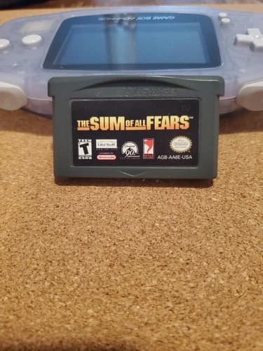 The Sum of All Fears Nintendo Gameboy Advance GBA Game Cart Tested, Working
