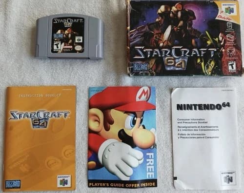 Starcraft 64 N64 - Complete in Box CIB With Manual Tested Working