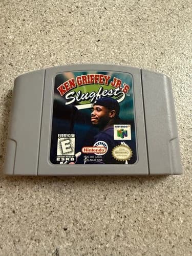 Ken Griffey Jr.'s Slugfest - Nintendo N64 Game Sports Cartridge Authentic Tested