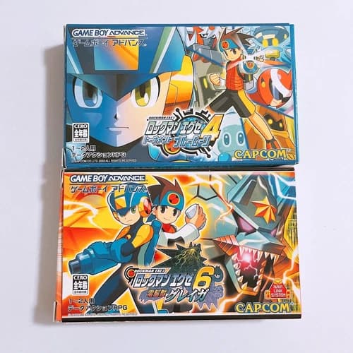 Rockman Exe Mega Man 4 Blue Moon 6 Cybeast Gureiga GBA Gameboy Advance Nintendo