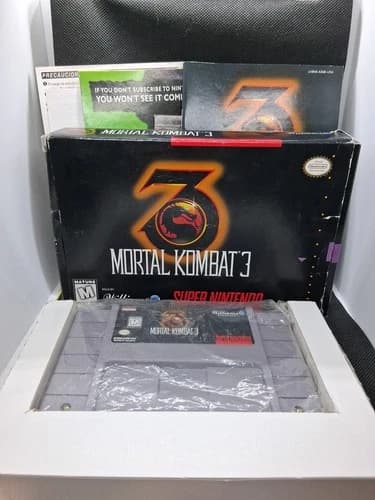 Mortal Kombat 3 SNES (Super Nintendo) Complete w/ Manual