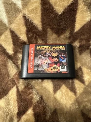 Mickey Mania Timeless Adventures of Mickey Mouse Sega Genesis Cart Only