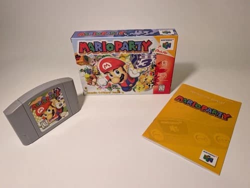 Mario Party - Nintendo 64 - N64 - CIB - Authentic, Tested, Works