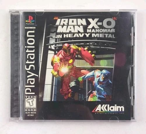 Iron Man X-O Manowar in Heavy Metal PlayStation 1 PS1 Complete CIB Tested Works