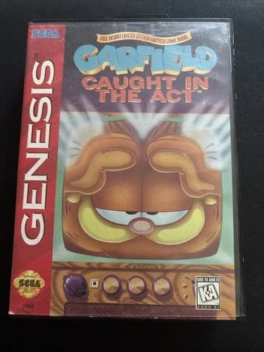 Garfield: Caught in the Act (Sega Genesis, 1995) - GARFIELD for GENESIS