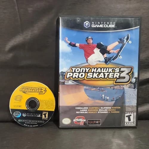 Tony Hawk's Pro Skater 3 Nintendo GameCube Game T Skateboard Activision
