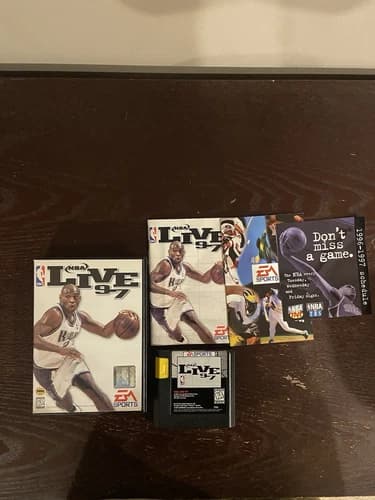 NBA Live 97 Sega Genesis CIB Complete In Box