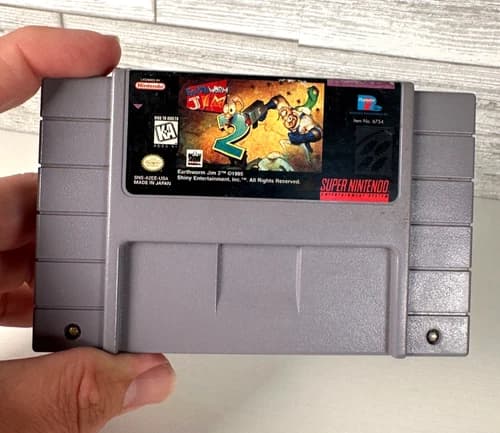 Earthworm Jim 2 Super Nintendo Game Authentic SNES Cartridge Only