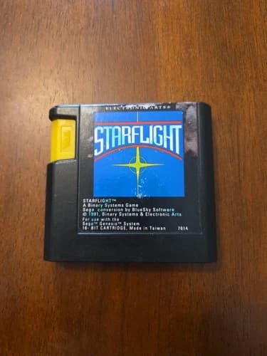 Starflight (Sega Genesis, 1991) Cartridge Only Tested Authentic Electronic Arts