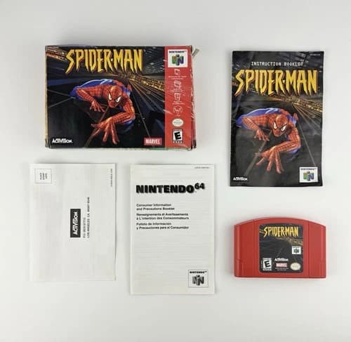 Spider-man (Nintendo 64 N64) Complete in Box CIB with manual