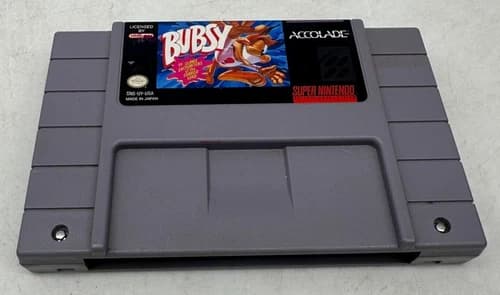 Bubsy in Claws Encounters of the Furred Kind (SNES, 1993) - CART ONLY *AUTHENTIC