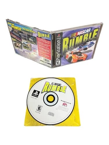 Sony PlayStation 1 PS1 CIB COMPLETE TESTED NASCAR Rumble BL