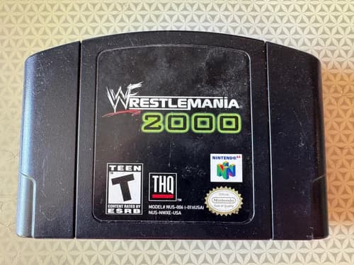 WWF Wrestlemania 2000 (Nintendo 64, N64) Game - Authentic - Tested