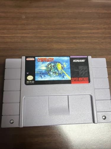 Cybernator (Super Nintendo SNES, 1993) Authentic. Working Nice