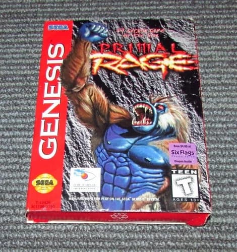 Primal Rage for Sega Genesis Complete with Trading Cards Fast Shipping!