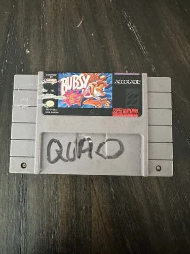 Super Nintendo SNES Game Only Bubsy In Claws Encounters Of The Furred Kind