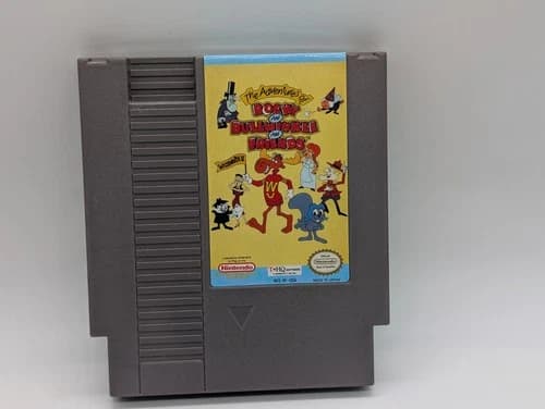 The Adventures of Rocky and Bullwinkle and Friends Nintendo NES Cleaned Tested
