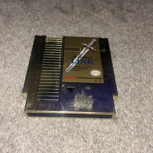 ZELDA 2 The Adventures Of Link Nintendo NES Game Cartridge GOLD
