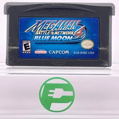 Mega Man Battle Network 4 Blue Moon (Nintendo GameBoy Advance, 2004) Cartridge
