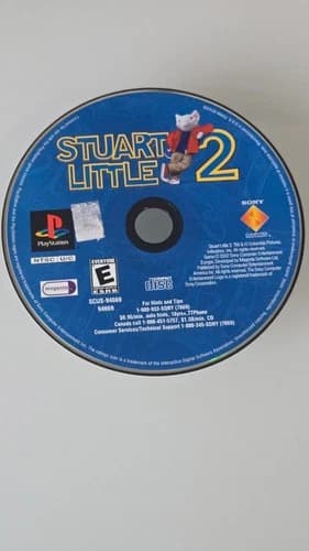 Stuart Little 2 (Sony PlayStation 1, 2002) PS1 DISC ONLY