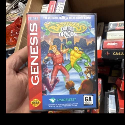 Tradewest Battletoads/Double Dragon (Sega Genesis) GA Rated Video Game