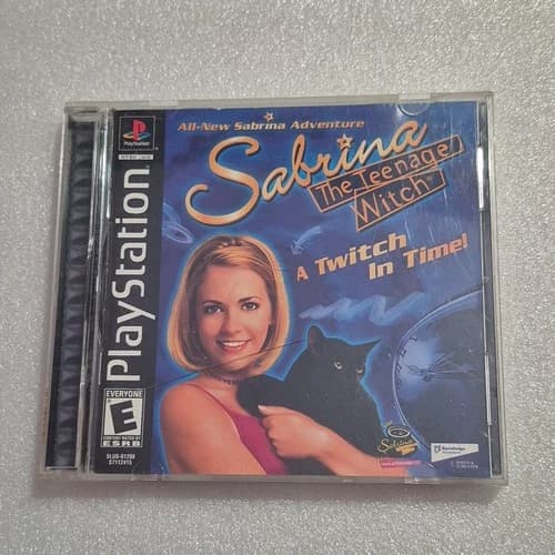 PS1 Sabrina the Teenage Witch - A Twitch in Time -Sony PlayStation 1 CIB