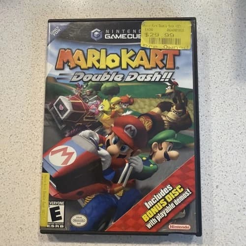 Mario Kart: Double Dash!! (Nintendo GameCube, 2003) CIB With Bonus Disc
