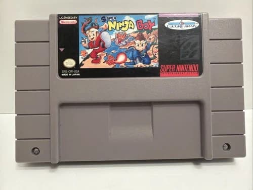 Super Ninja Boy SNES Super Nintendo Game Authentic