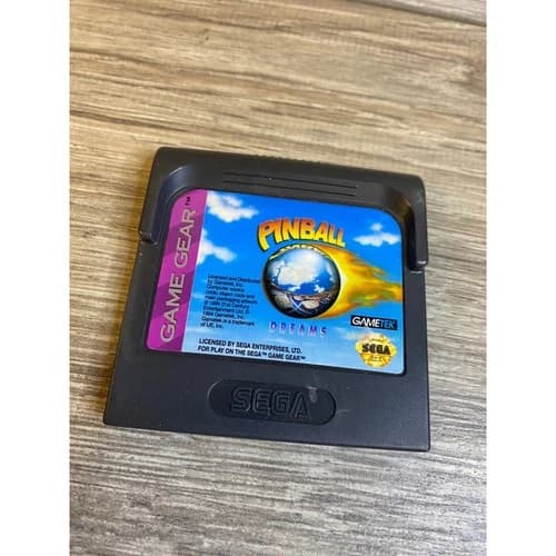 Pinball Dreams Sega Game Gear 1994 GameTek Cartridge Authentic Retro Game