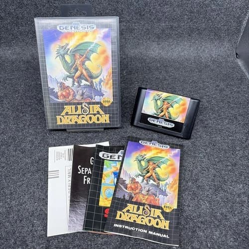 Alisia Dragoon (Sega Genesis) - Authentic CIB W/ All Inserts Great Condition