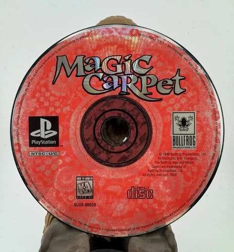 Magic Carpet (Sony PlayStation 1, 1996) Disc Only